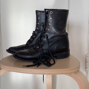 Chippewa leather motor boots